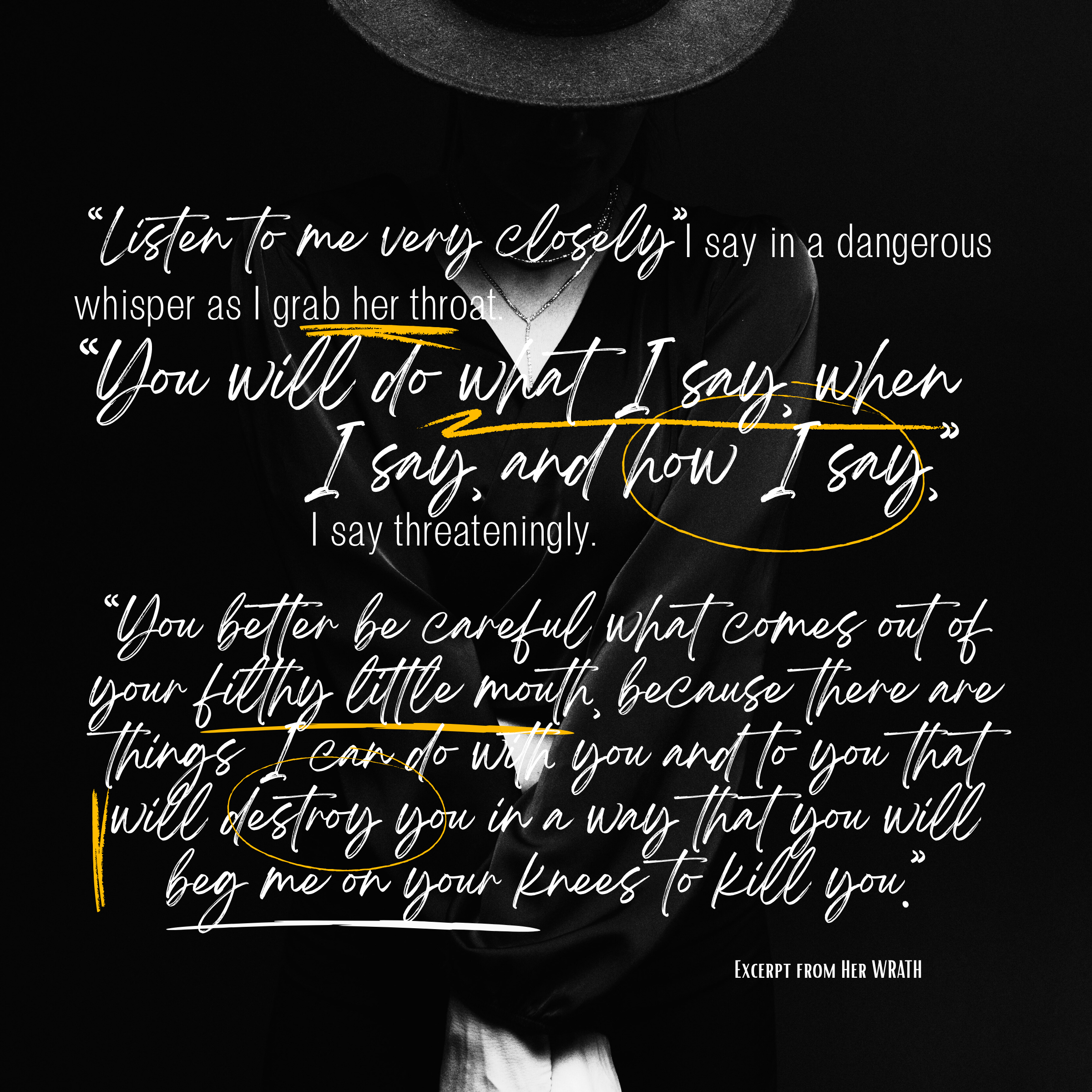 shows a quote from the book her Warth